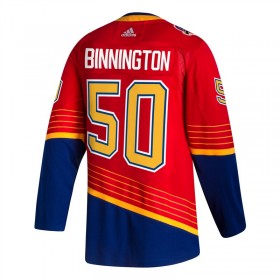 St. Louis Blues Trikot Jordan Binnington 50 2020-21 Reverse Retro Authentic - Herren